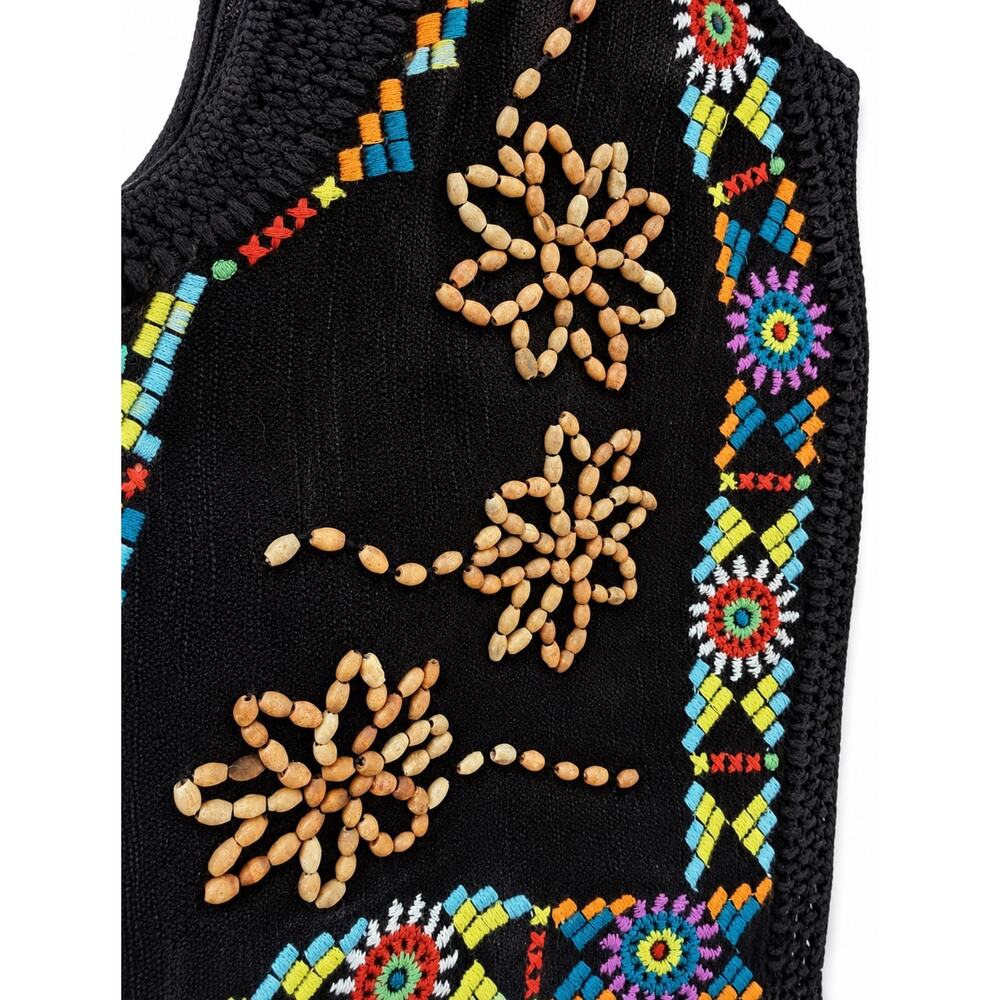 JADE by JOHNNY WAS Shiko Beaded Vest NWT Size Small - Picture 3 of 5
